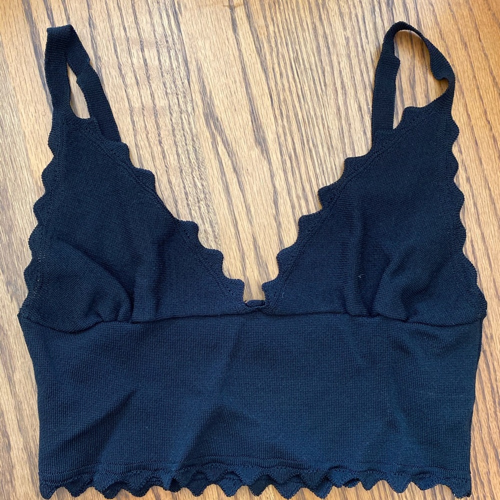 Black Zara Cropped Top